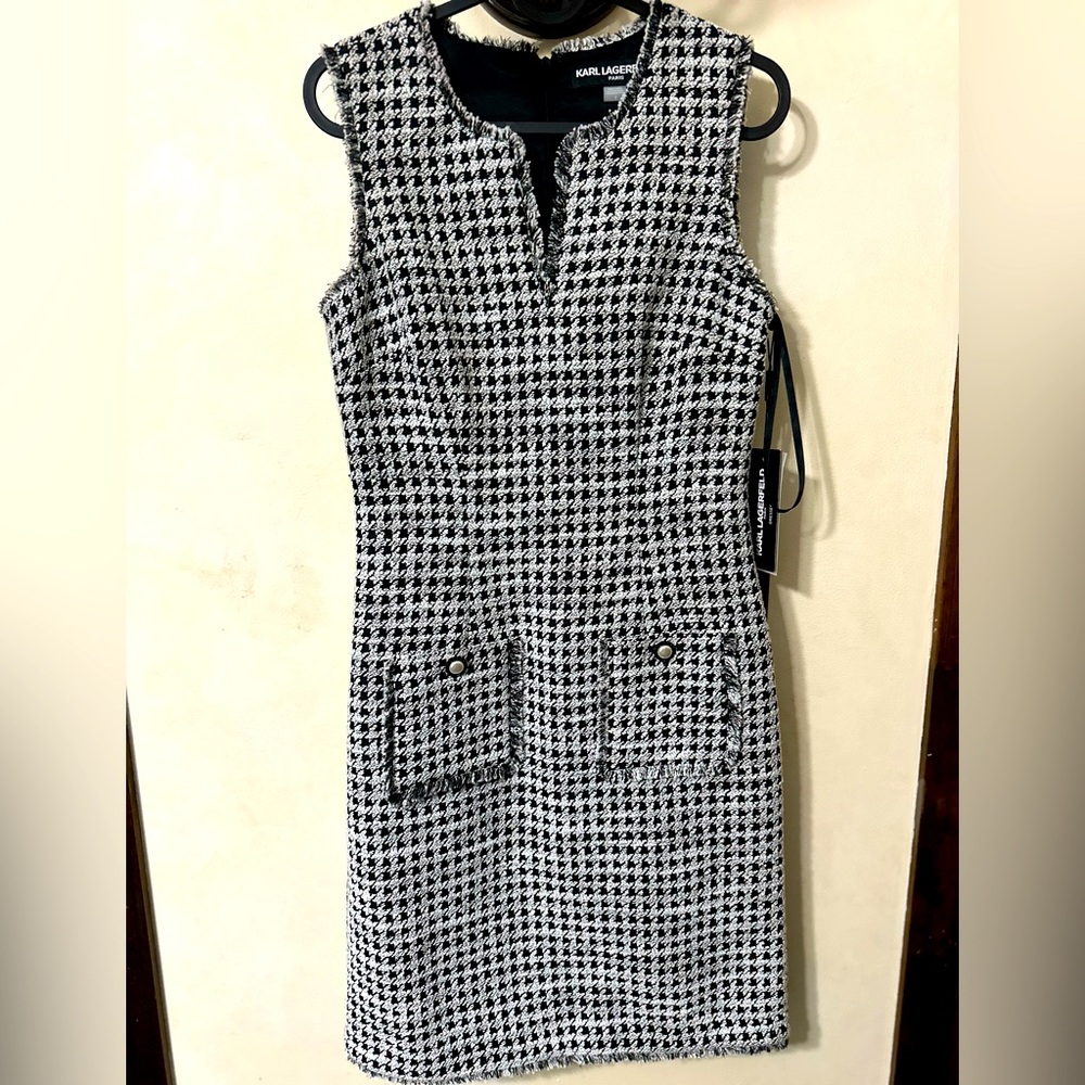 Karl Lagerfeld dress black and white